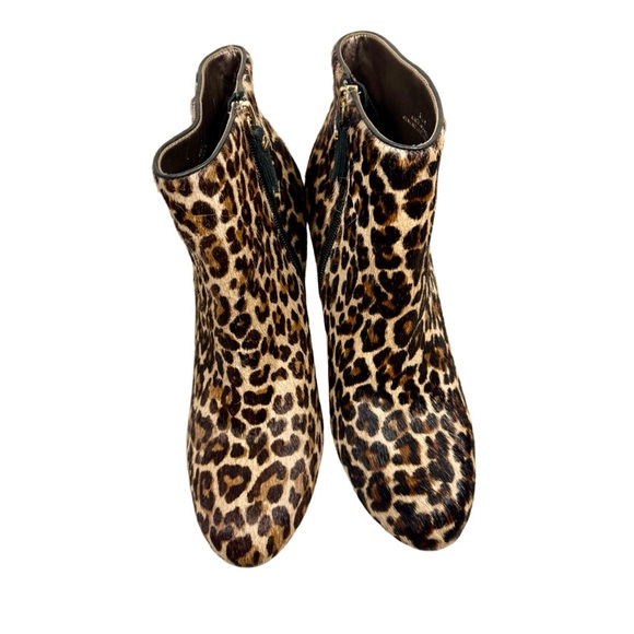 Talbots Banya leopard Print calf hair Ankle Booties size 8.5 - Picture 3 of 13